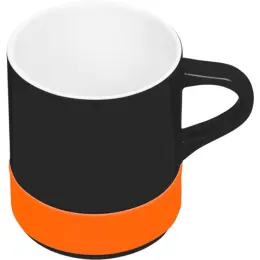 Kooshty Mixalot Black Mug Orange